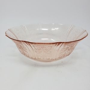VTG Macbeth Evans American Sweetheart Pink Depression Glass Fruit Bowl